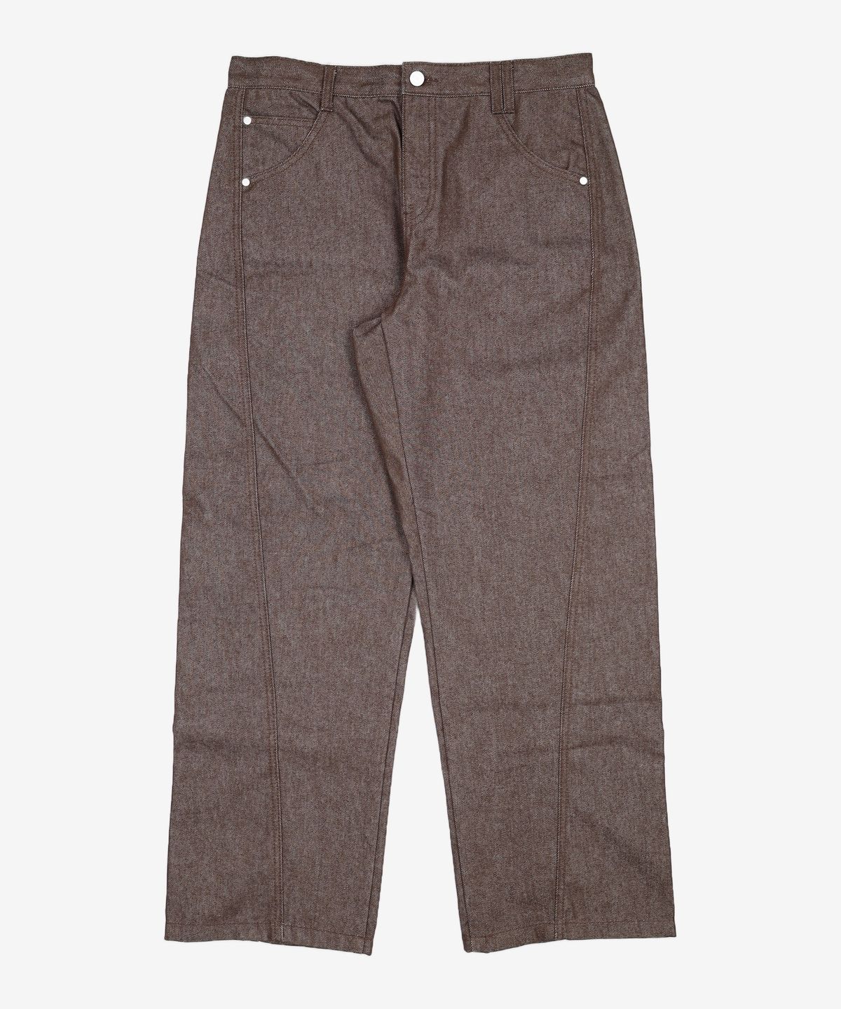 데케트(DECET) Curved Wide Jeans DCPT033CPBrown 32
