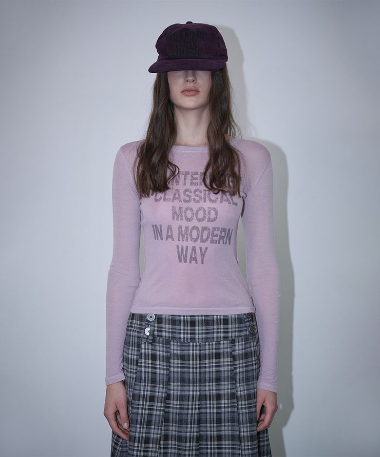 Crack Logo Slim Long Sleeve - Indi pink