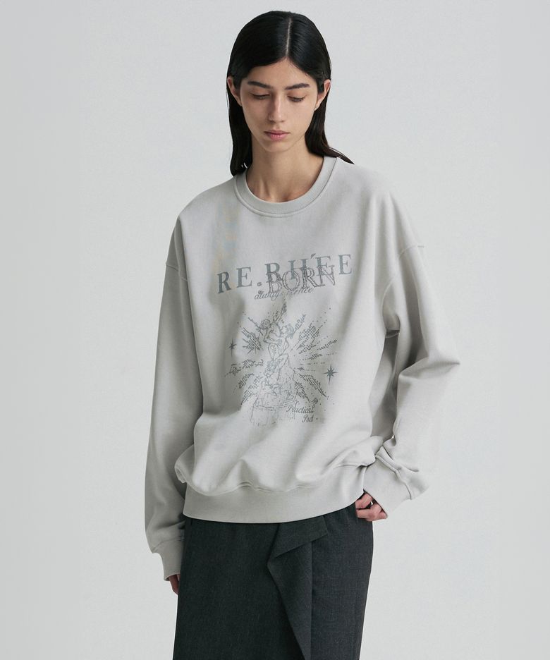 REBORN SWEATSHIRT DOVEGRAY
