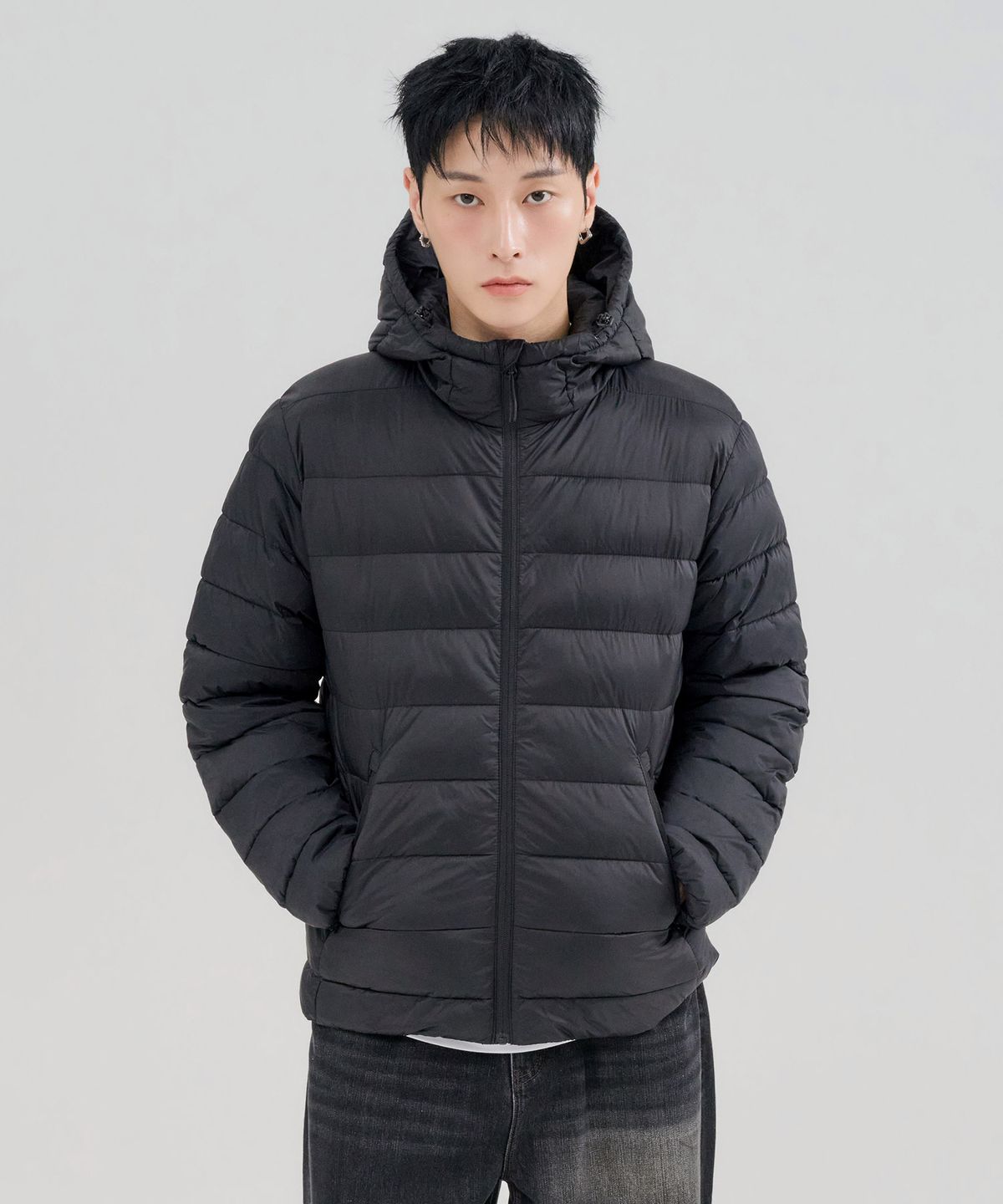체이스컬트(CHASECULT) 공용 라이트 패딩 후드 점퍼-FFRU4121C03