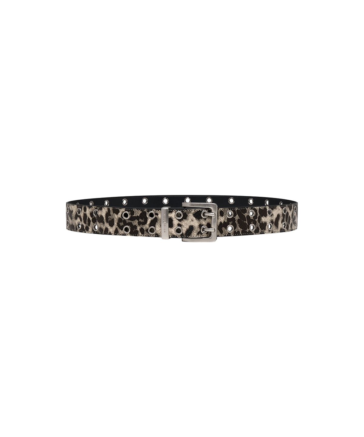로타입(ROUGHTYPE) Snake Skin Leopard Belt - Ivory