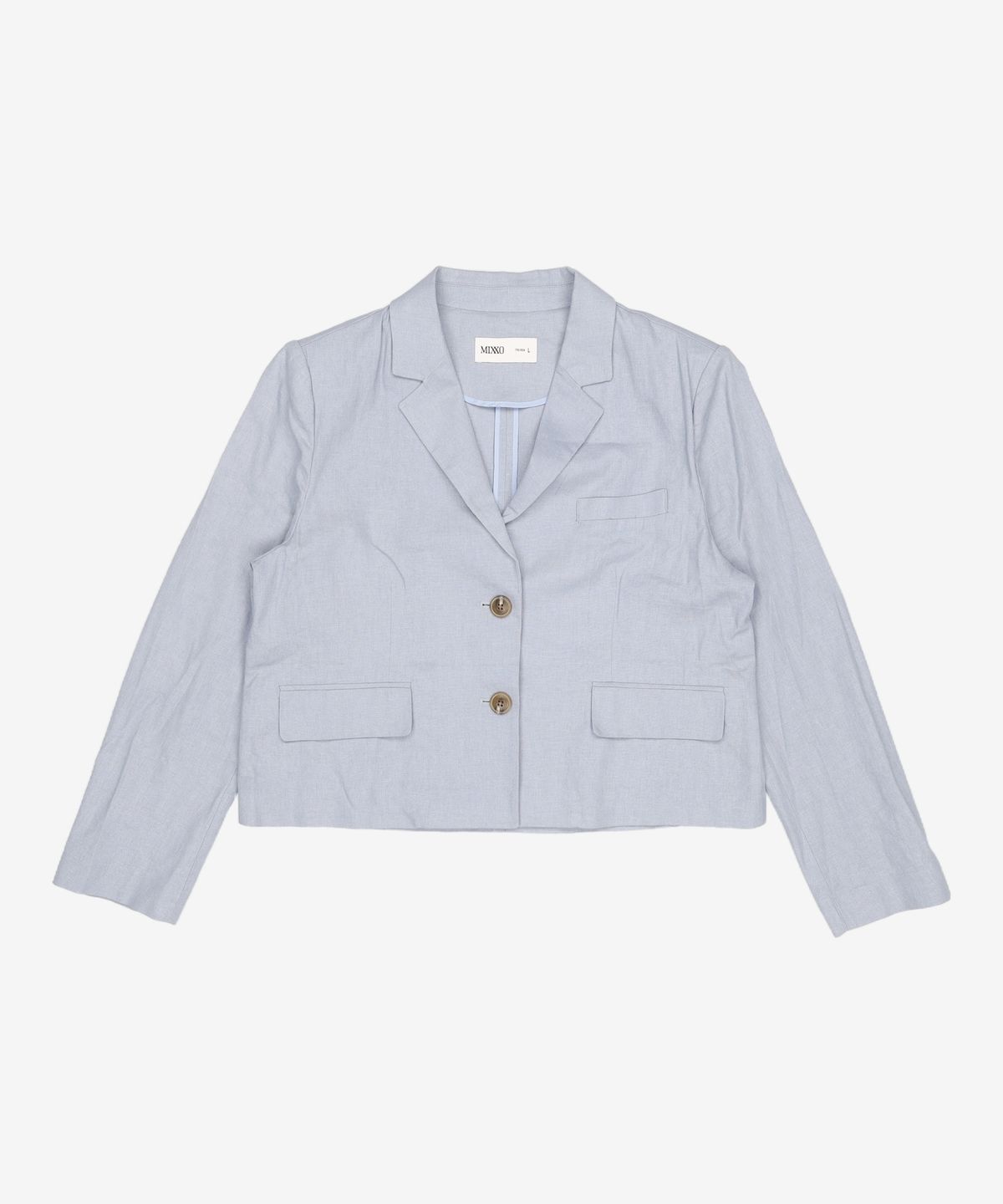 미쏘(MIXXO) 테일러드 일자핏 싱글 숏자켓 MIWJKB502G L