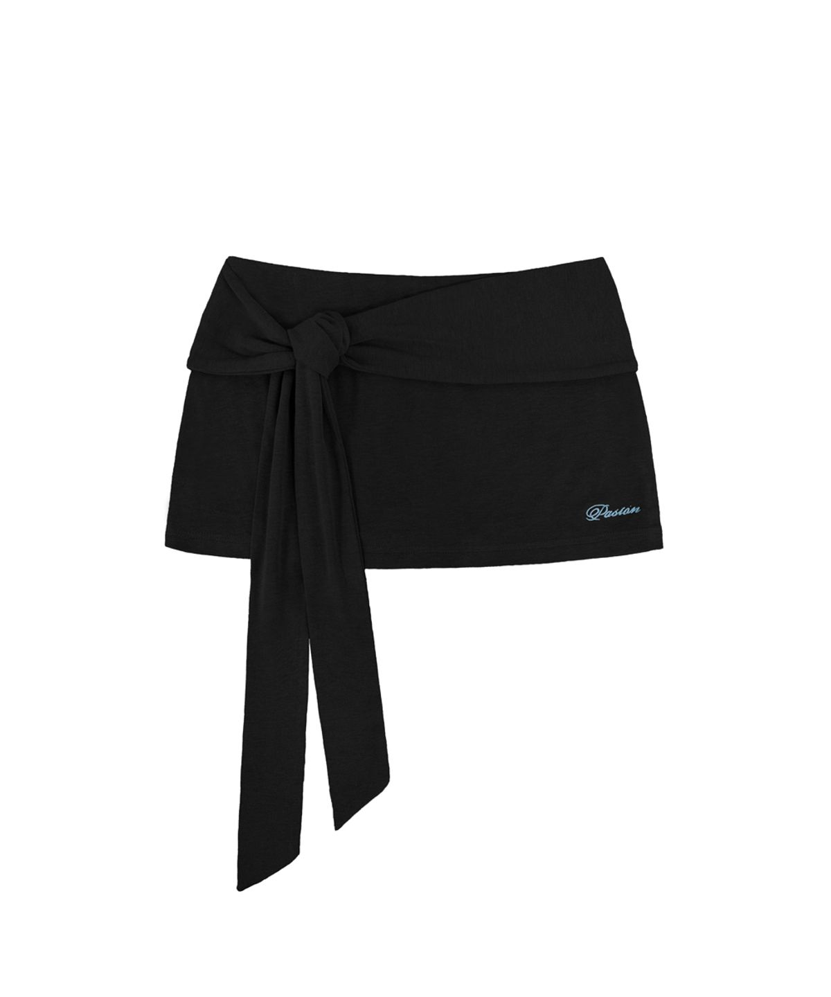 파시온(PASION) 콜레트 슬림 글램 미니 스커트_블랙 Colette Slim Glam Mini Skirt_ Black