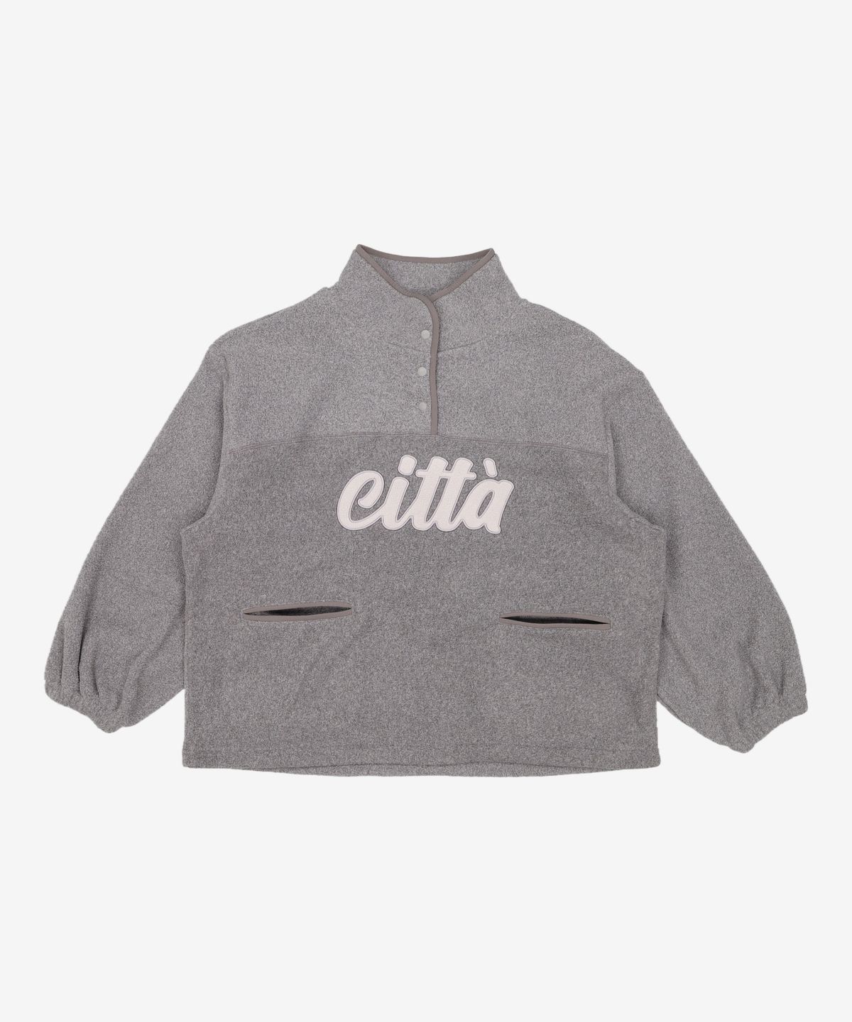 씨타(CITTA) Signature Logo Half Zip-up Fleece_CTT3000(Brown) FREE
