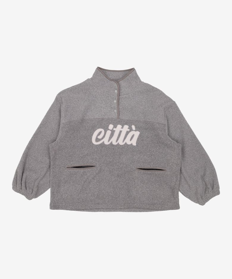 Signature Logo Half Zip-up Fleece_CTT3000(Brown) FREE
