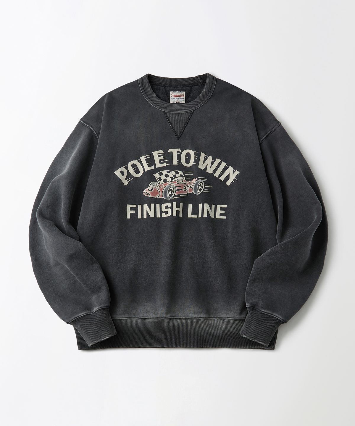 아웃스탠딩(OUTSTANDING) MOT SWEAT(POLE TO WIN)_CHARCOAL