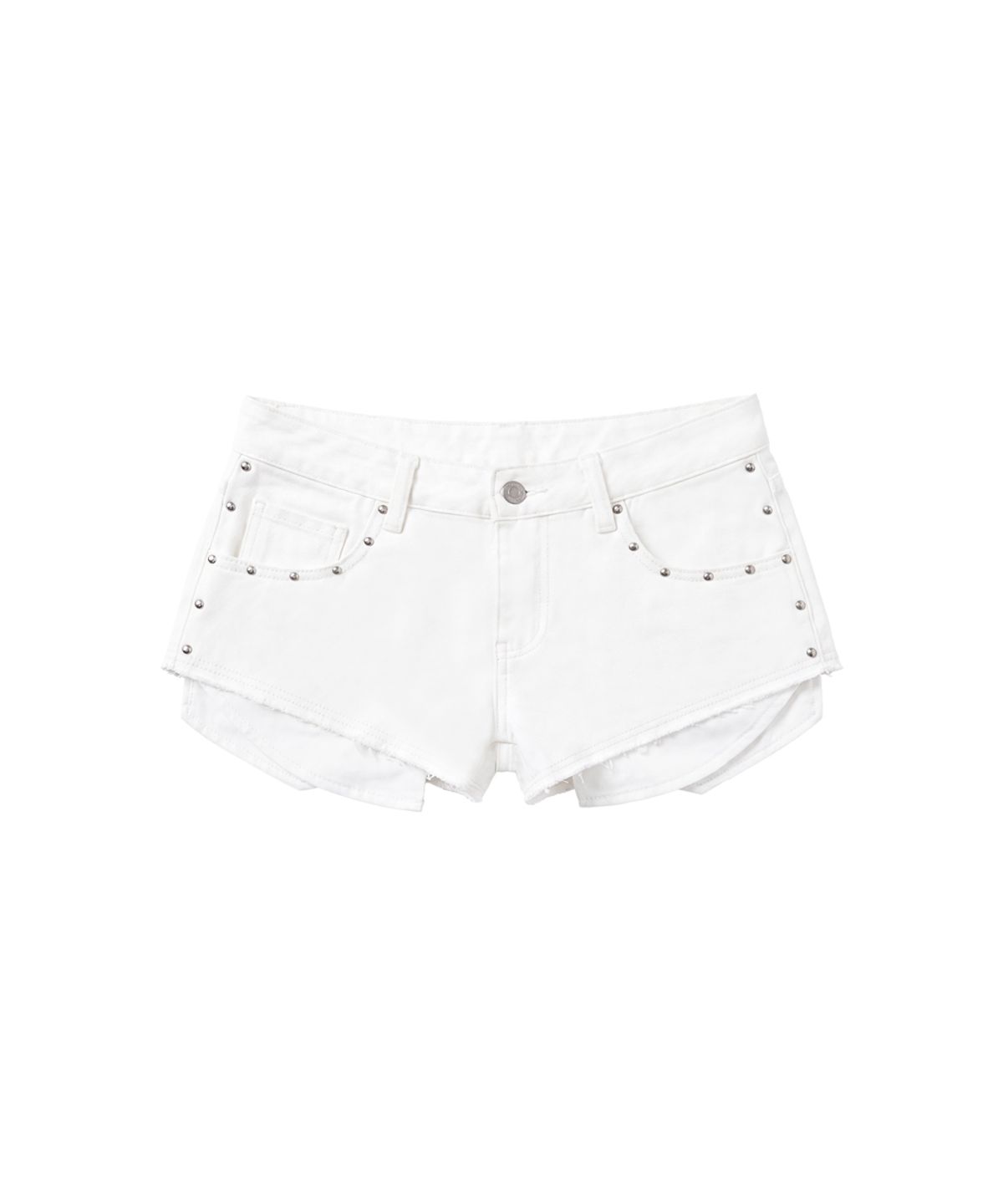 파시온(PASION) 로미 컷오프 마이크로 숏츠_화이트 Romy Cutoff Micro Shorts_White