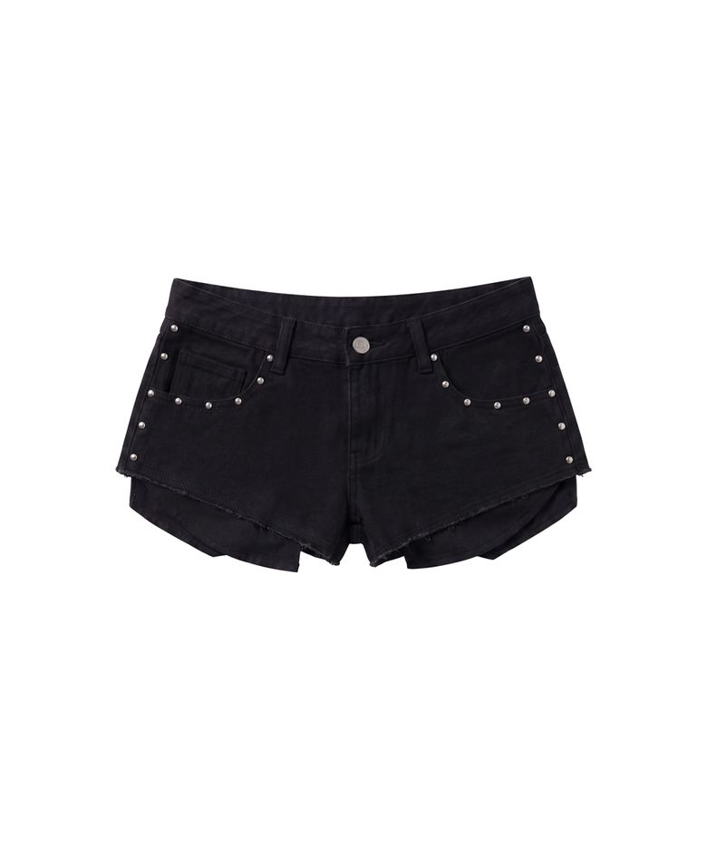 로미 컷오프 마이크로 숏츠_블랙 Romy Cutoff Micro Shorts_Black