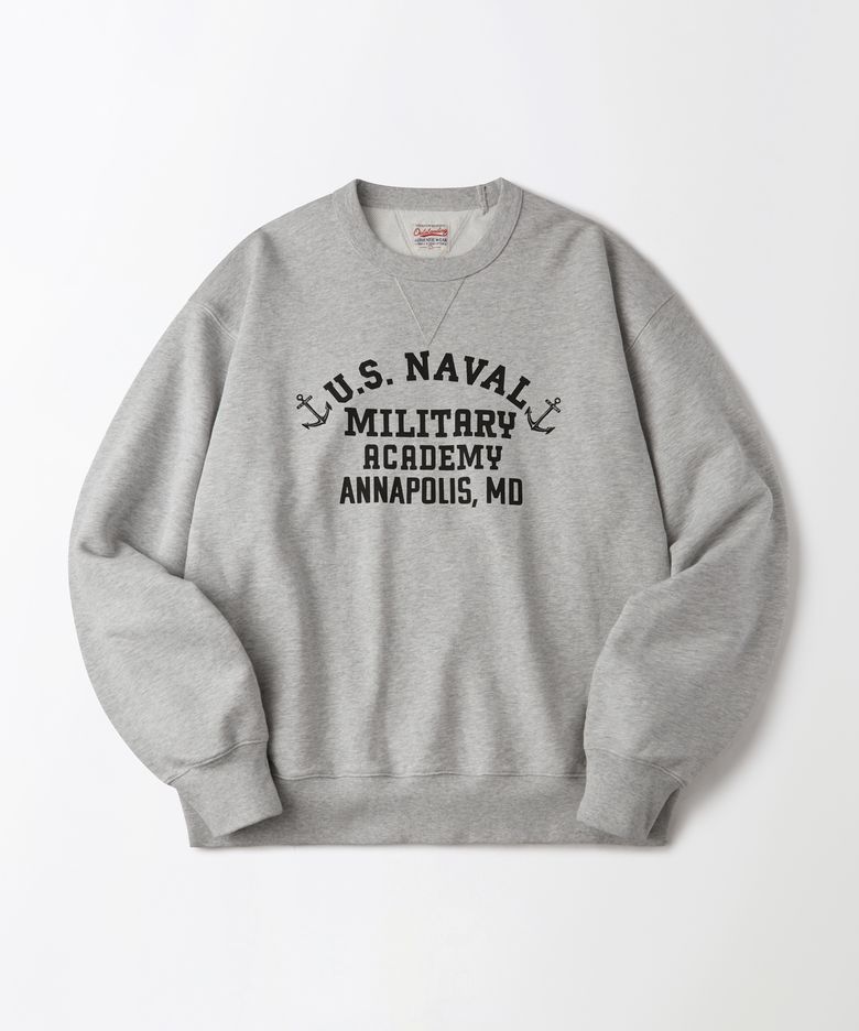 MIL SWEAT(U.S. NAVAL)_3%MELANGE GRAY
