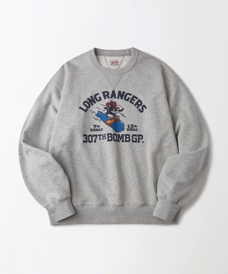 MIL SWEAT(LONG RANGERS)_3%MELANGE GRAY