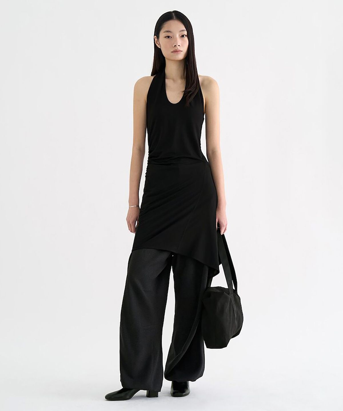 앙개(ANGGAE) Jersey Dancer Pants  Black