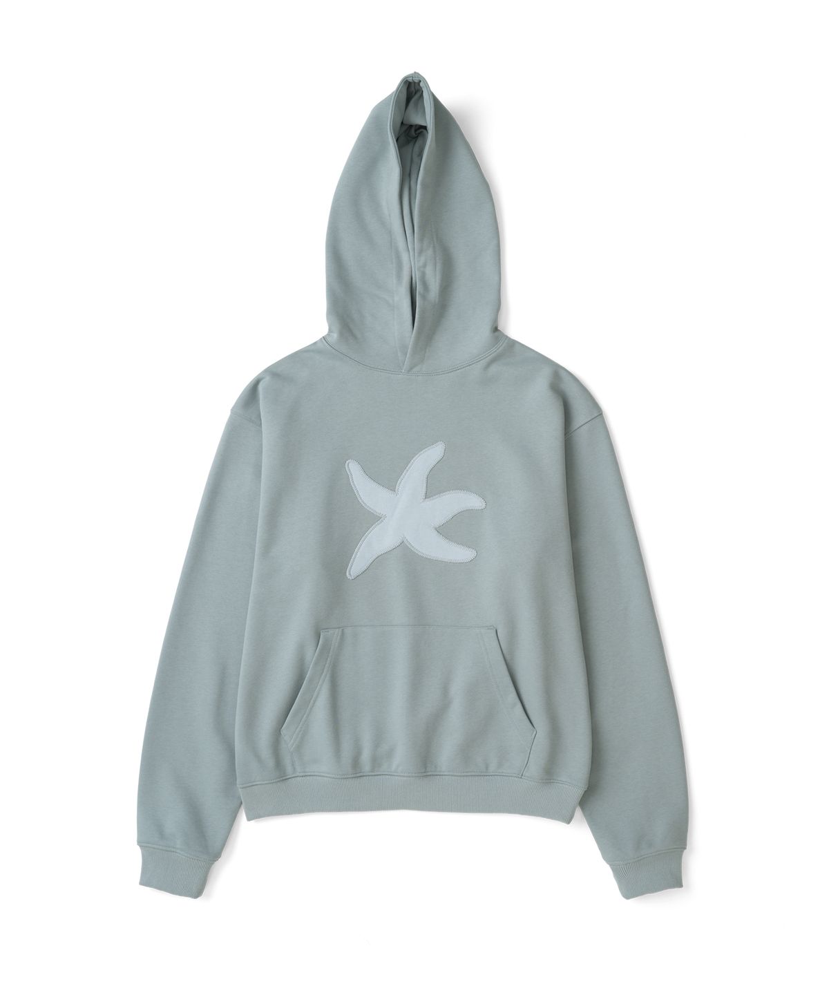 더콜디스트모먼트(THECOLDESTMOMENT) TCM starfish zigzag hoodie (mint grey)