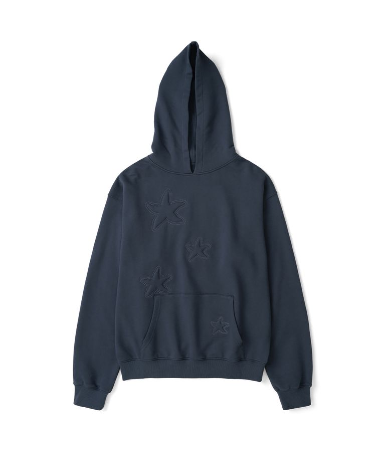 TCM bubble star hoodie (navy)