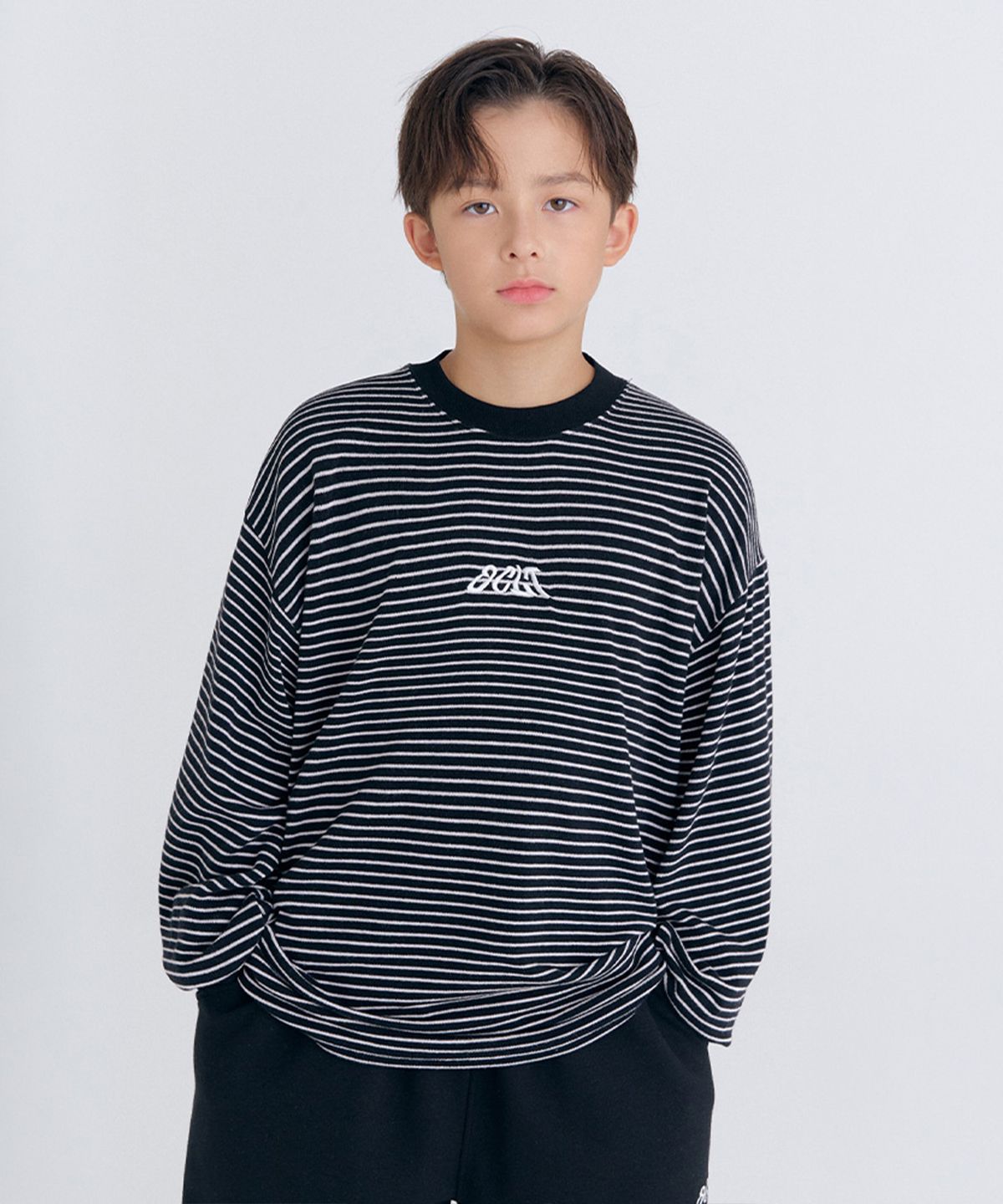오실롯 주니어(OCELOT JUNIOR) H4 코코 스트라이프 긴팔(블랙)