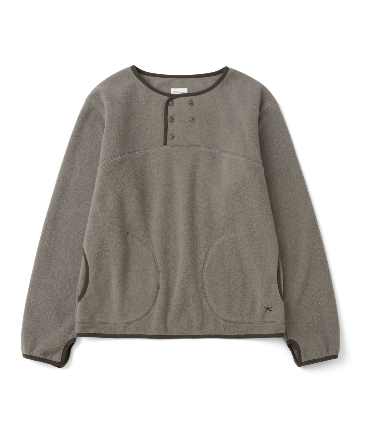 더콜디스트모먼트(THECOLDESTMOMENT) TCM henley neck button fleece pullover (brown)