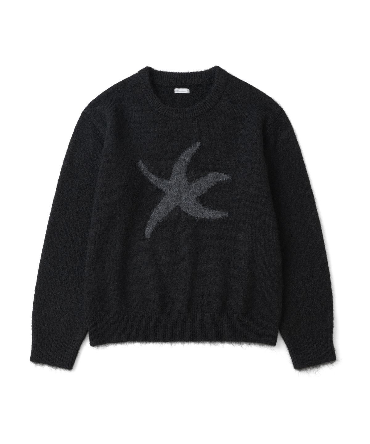더콜디스트모먼트(THECOLDESTMOMENT) TCM starfish logo contrast knit (black)