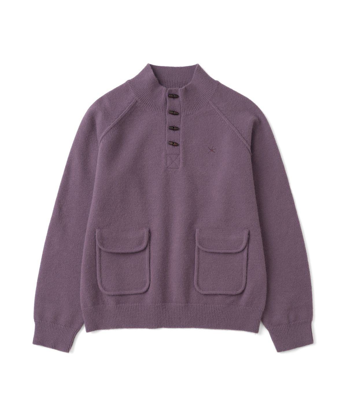 더콜디스트모먼트(THECOLDESTMOMENT) TCM vintage toggle highneck knit (purple)