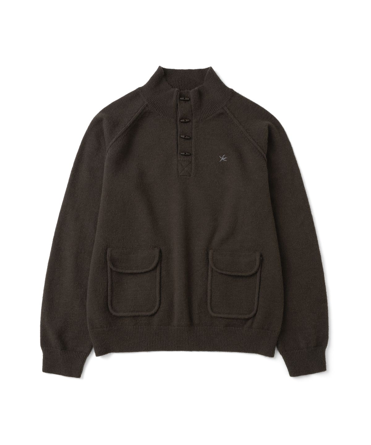 더콜디스트모먼트(THECOLDESTMOMENT) TCM vintage toggle highneck knit (brown)