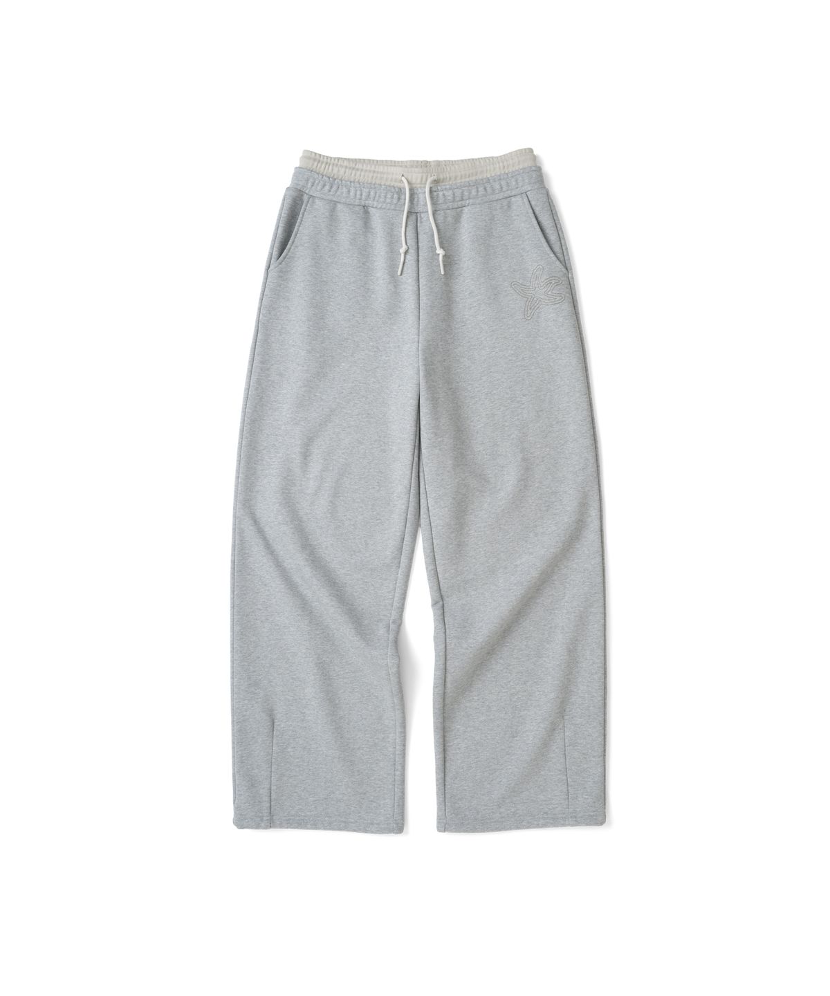 더콜디스트모먼트(THECOLDESTMOMENT) TCM layered sweatpants (melange grey)
