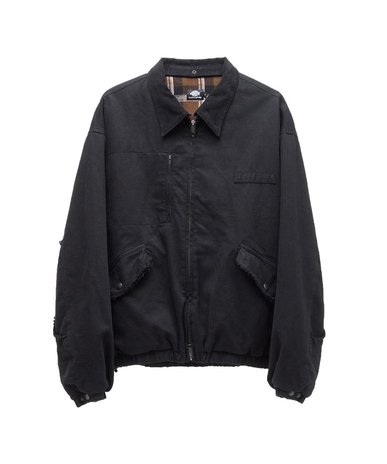 디키즈 x 해칭룸 Detachable Flight Jacket Black