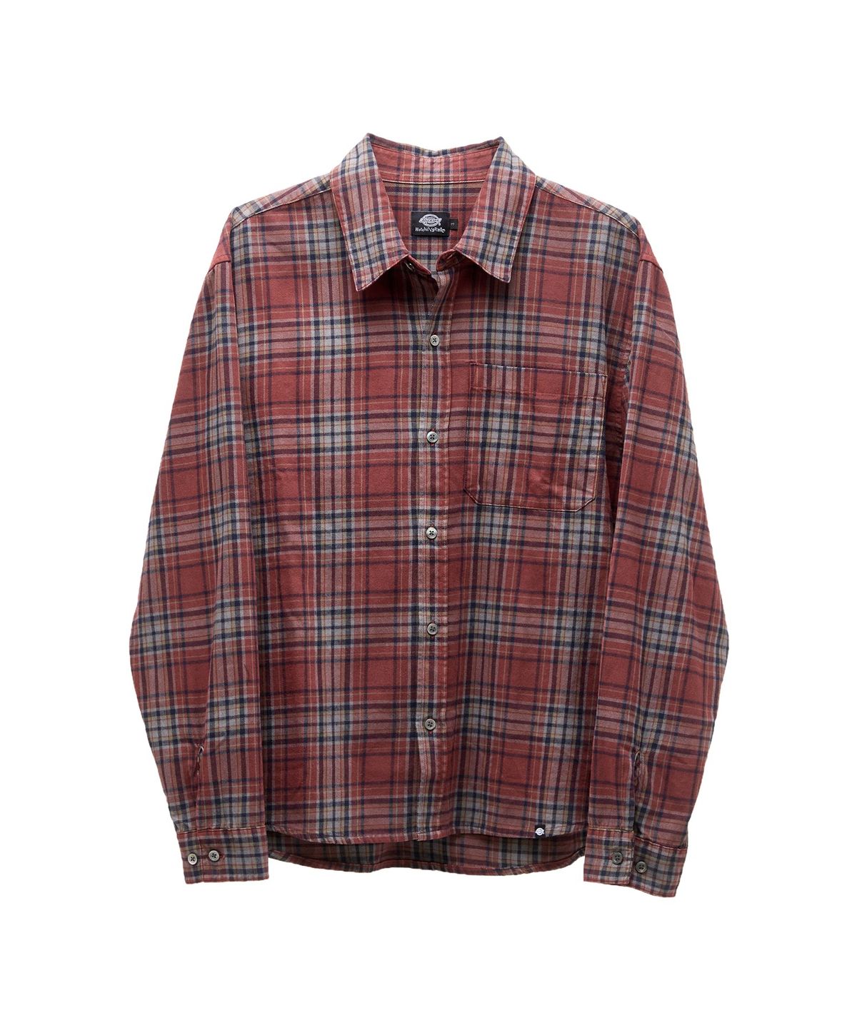 디키즈(DICKIES) 디키즈 x 해칭룸 Regular Shirt Check Dusty Red