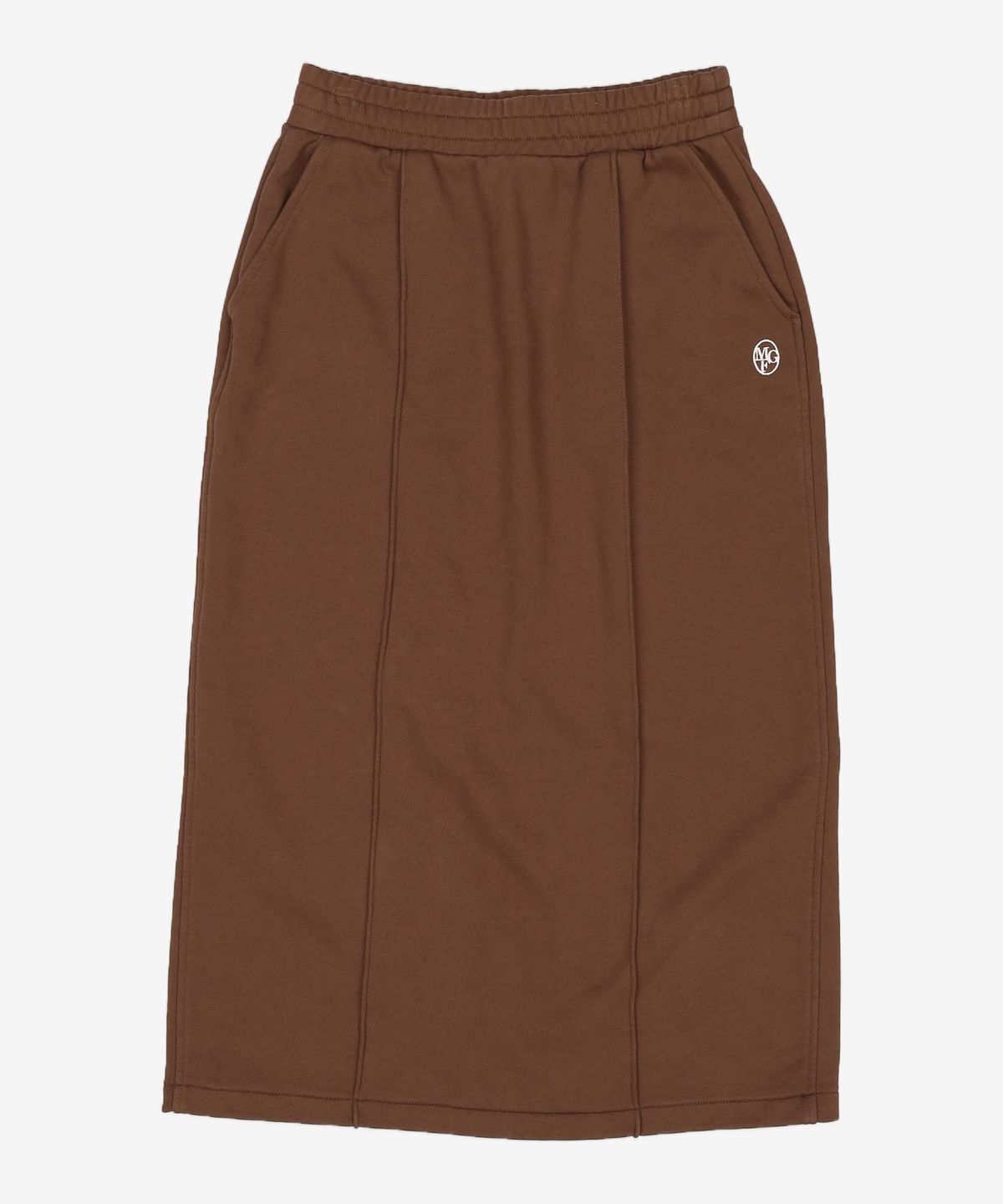 마리떼 프랑소와 저버(MARITHÉ + FRANҪOIS GIRBAUD) W CIRCLE LOGO SWEAT SKIRT brown S