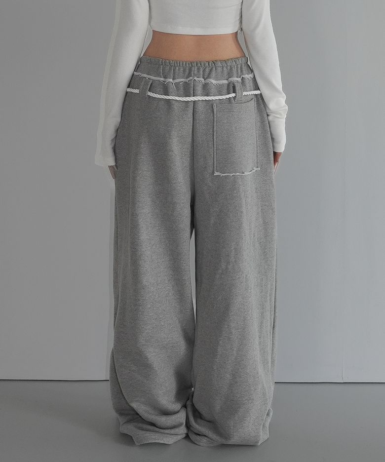 SIFY RAW EDGE ROPE WIDE PANTS