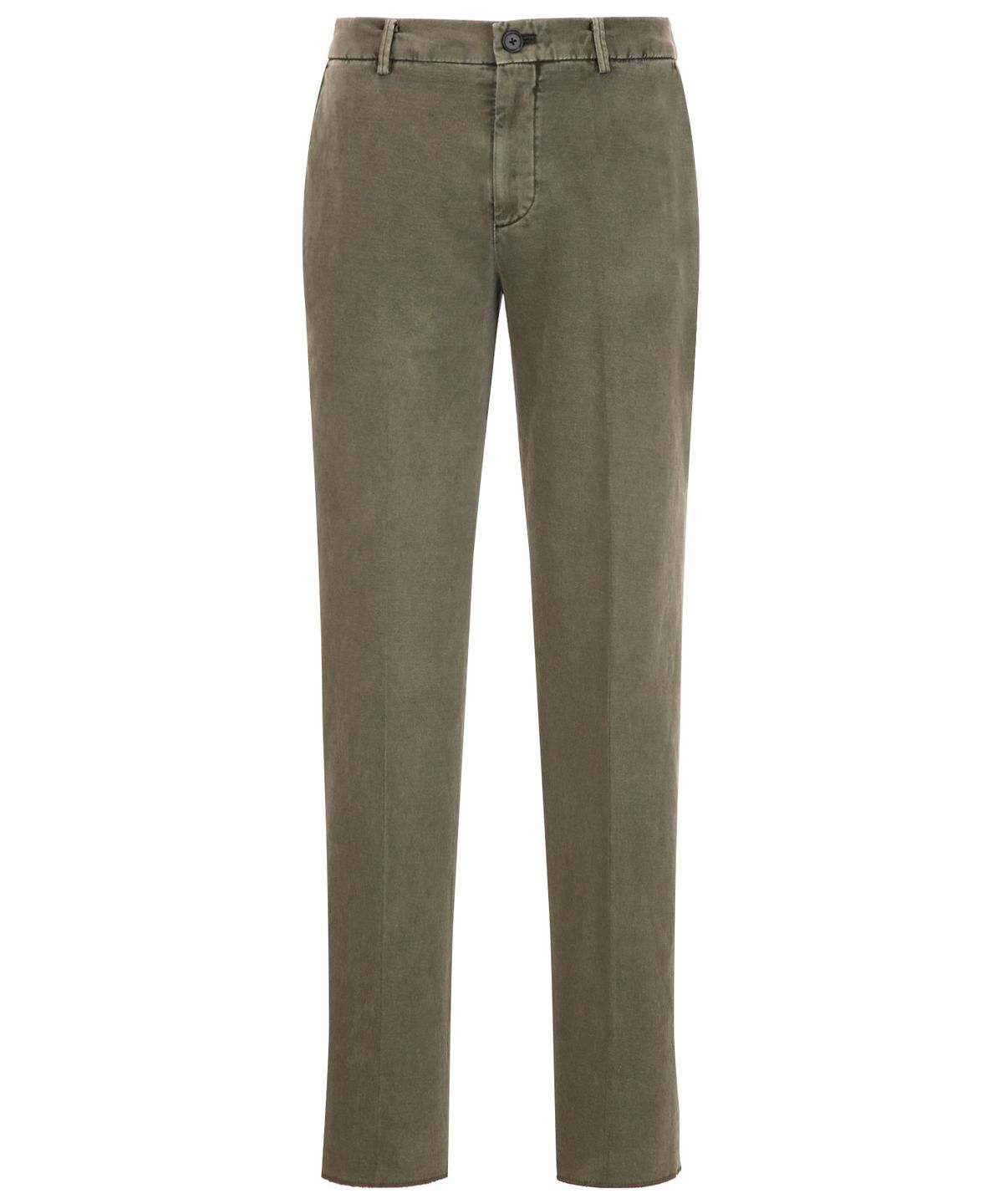 질스튜어트뉴욕 맨(JILLSTUART NEWYORK MEN) [ORDINARY FIT]  가먼트다잉 베이직 코튼 팬츠 - 다크카키 (JNPA6D101K3)
