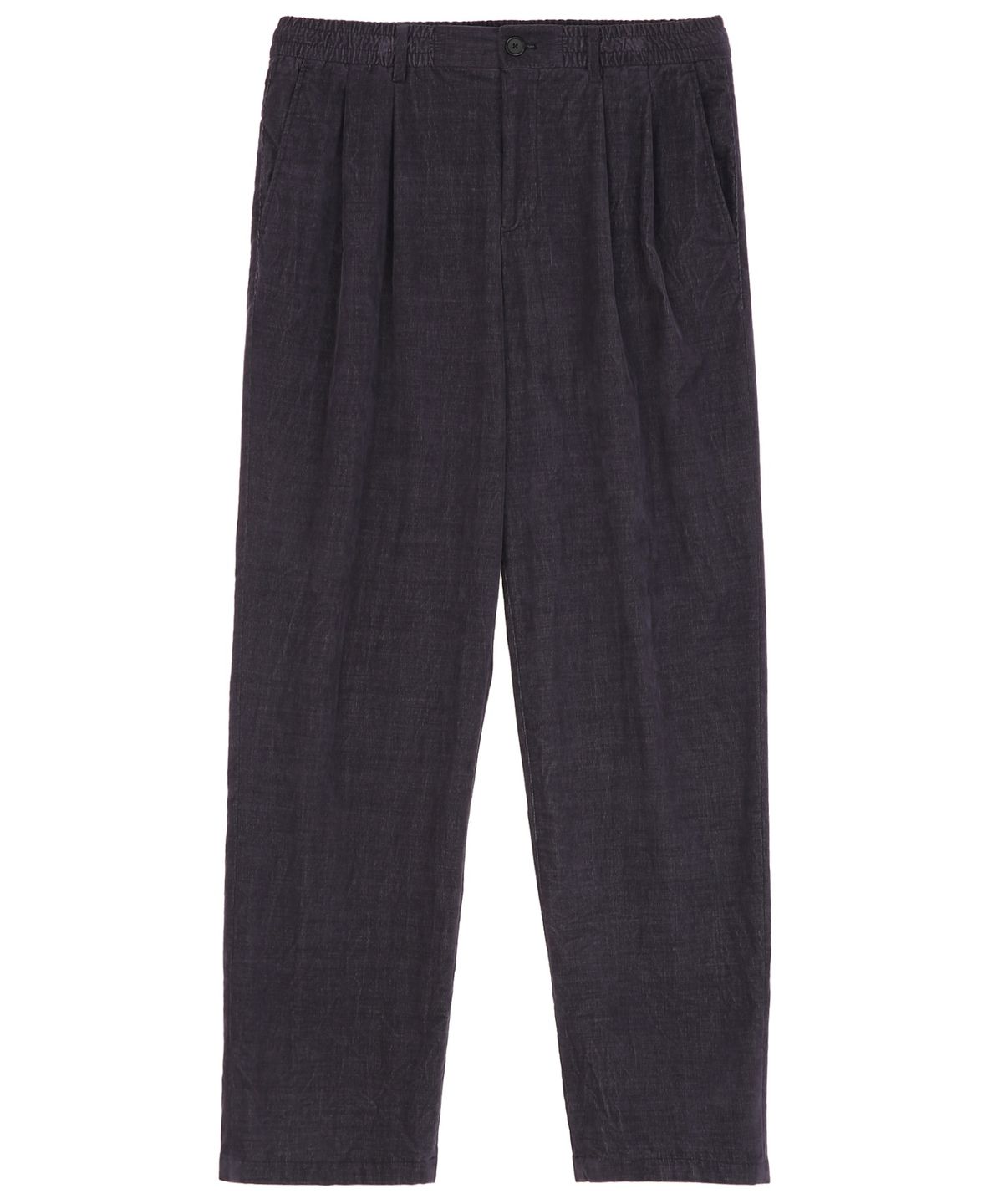 질스튜어트뉴욕 맨(JILLSTUART NEWYORK MEN) [TAPERED FIT]  코듀로이 다잉 스트링 치노팬츠 - 차콜그레이 (JNPA6D200CG)