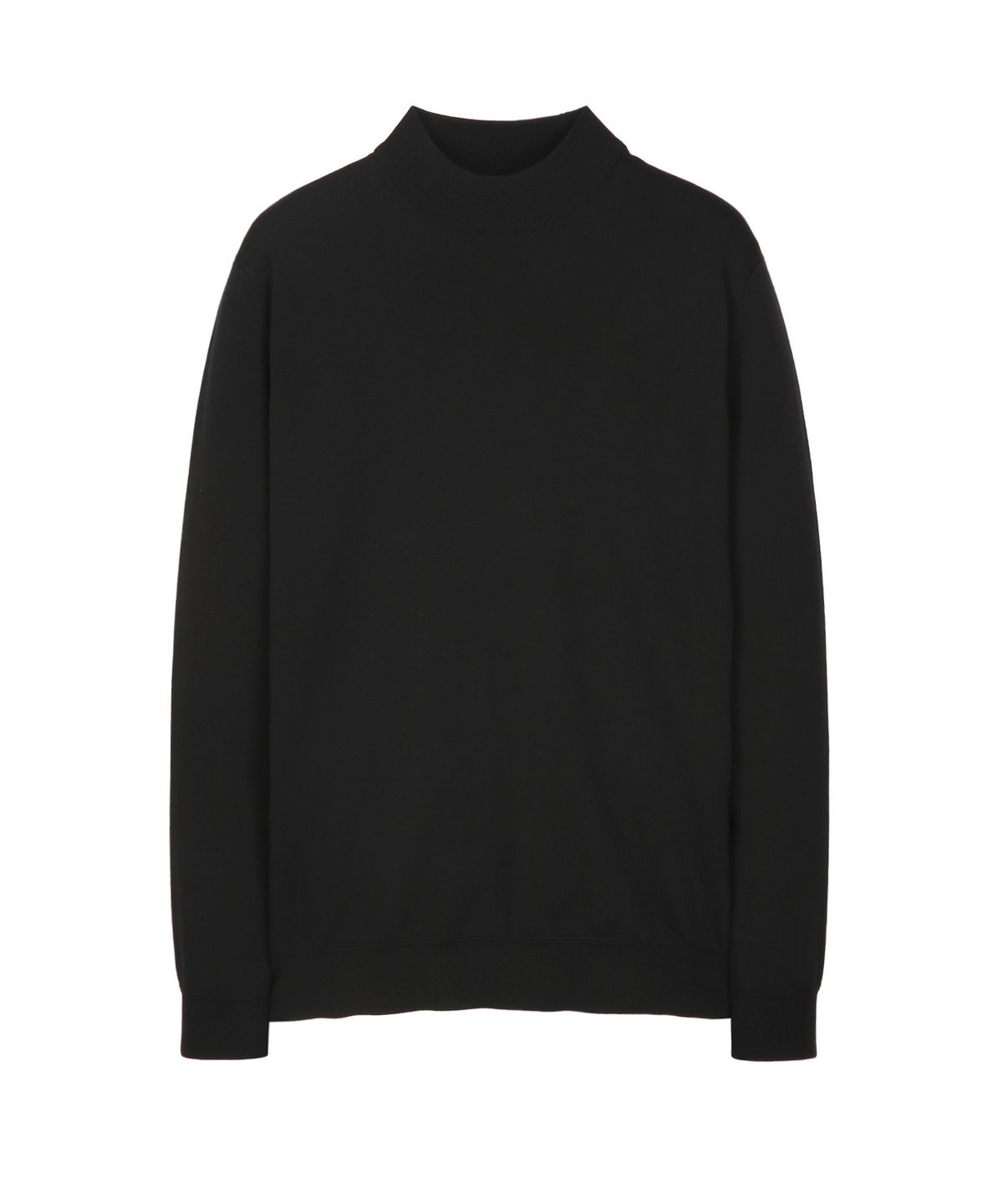 질스튜어트뉴욕 맨(JILLSTUART NEWYORK MEN) 모크 롱슬리브 니트 - 블랙 (JNSW6D103BK)