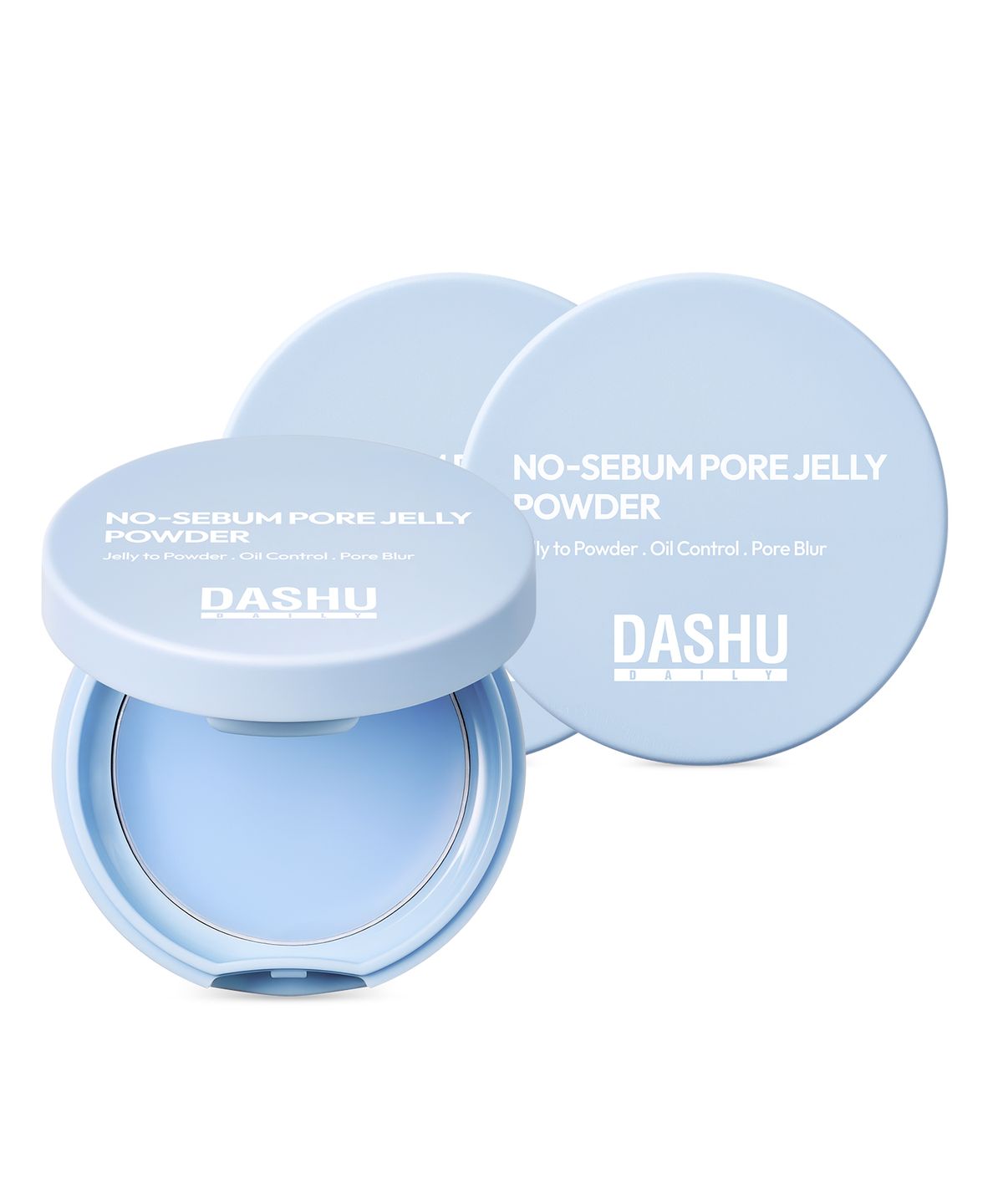 다슈(DASHU) 데일리 노세범 모공 젤리 파우더 기름종이 팩트 6.5g, 2개