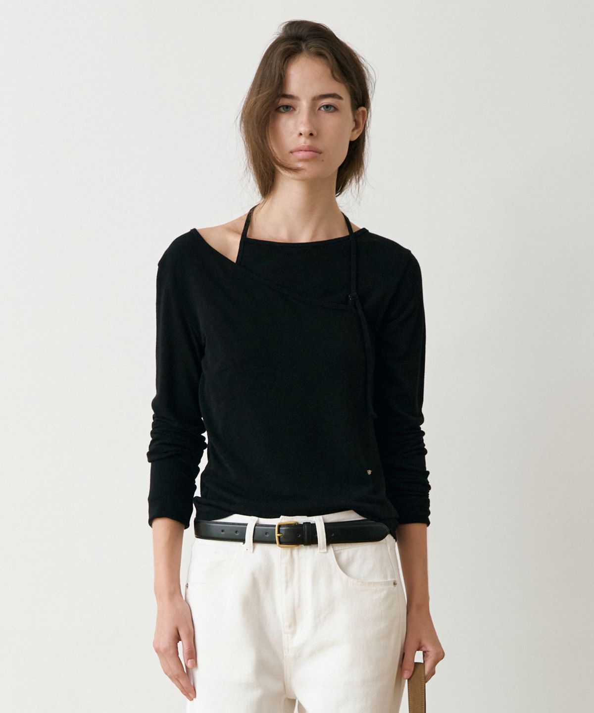 르메메(LEMEME) Rohen Halter Neck T-Shirt_2colors