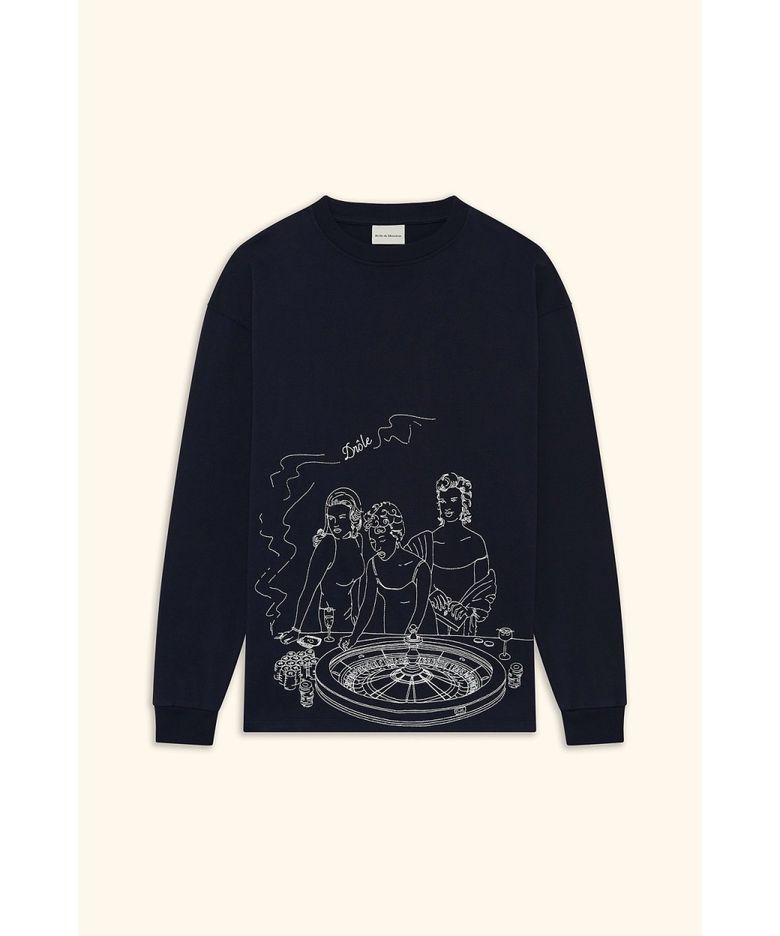 Casino Scene Longsleeve Printed Tee-Shirt D0TBW26106NYX