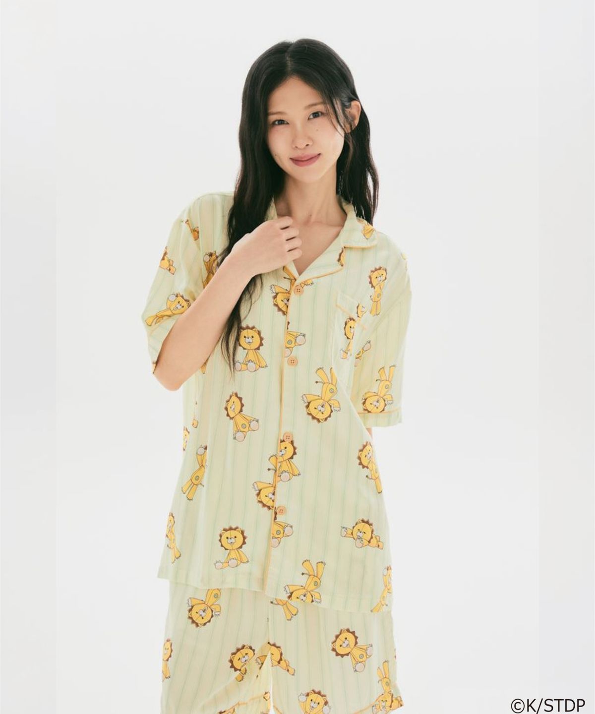 스파오(SPAO) [블리치] 반팔 파자마(Yellow)_SPPPG49U21