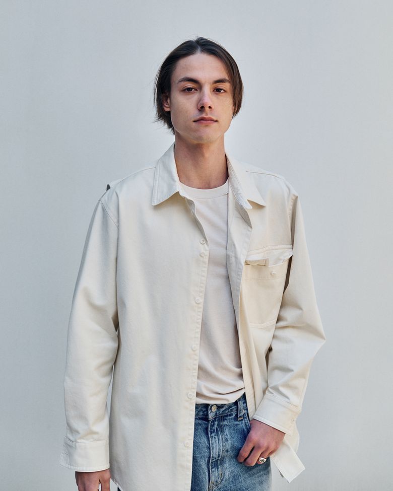 RUST WASHING SHIRT _ cream