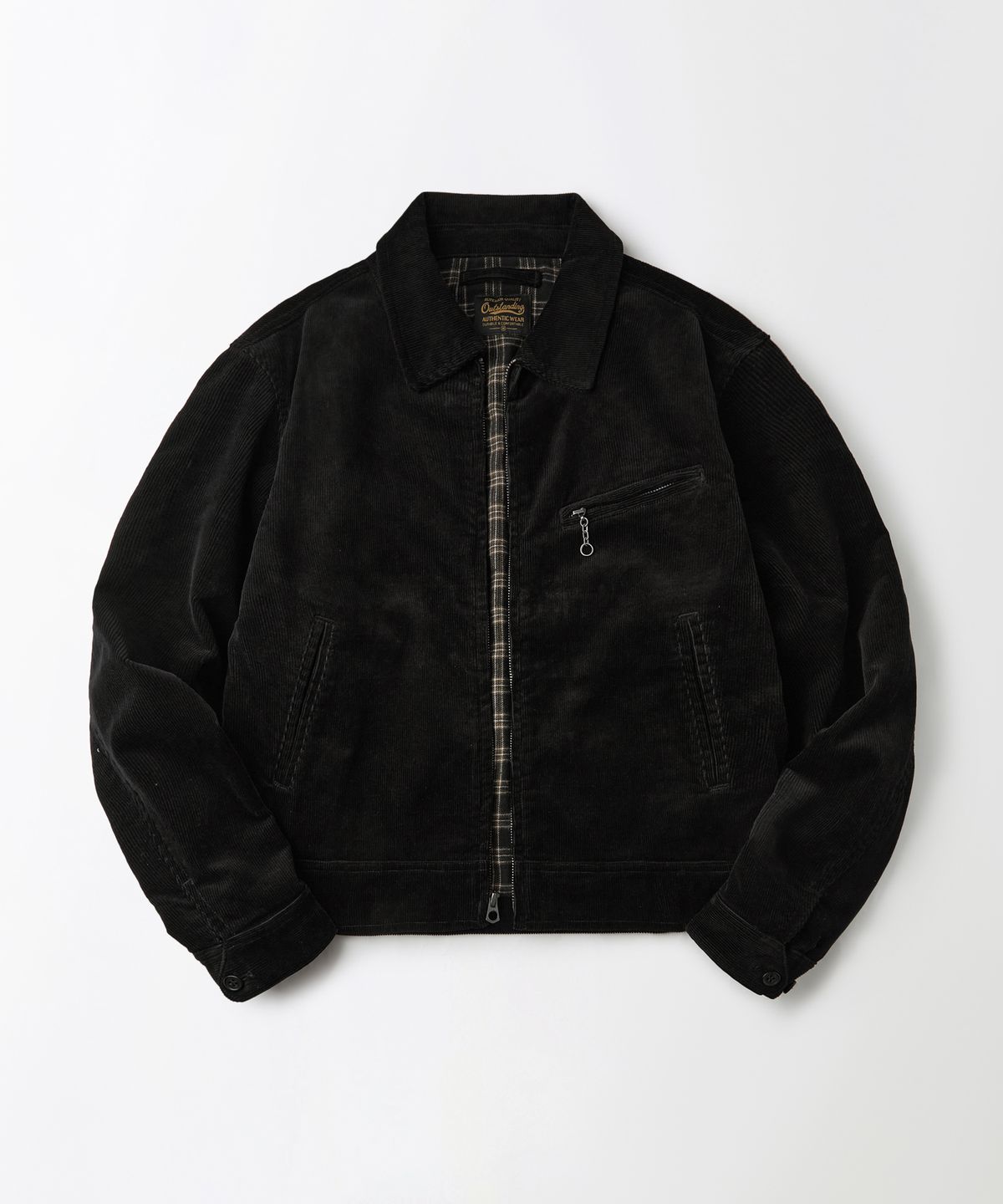 아웃스탠딩(OUTSTANDING) CORDUROY DRIZZLER JACKET_BLACK