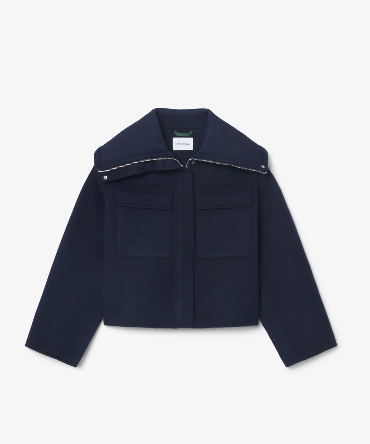 라코스테(LACOSTE) 여성 카라 포인트 숏 코트 BF8427-56N MXQ