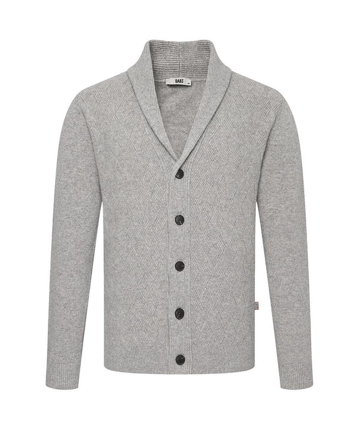닥스셔츠(DAKS SHIRTS) 울100 가디건 레귤러핏 베이지_DLW3SWCD401I1