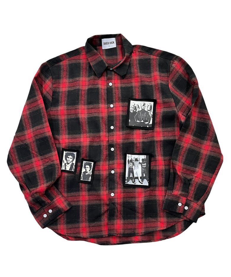 Riot Archive Ombre Check Shirt (Red)