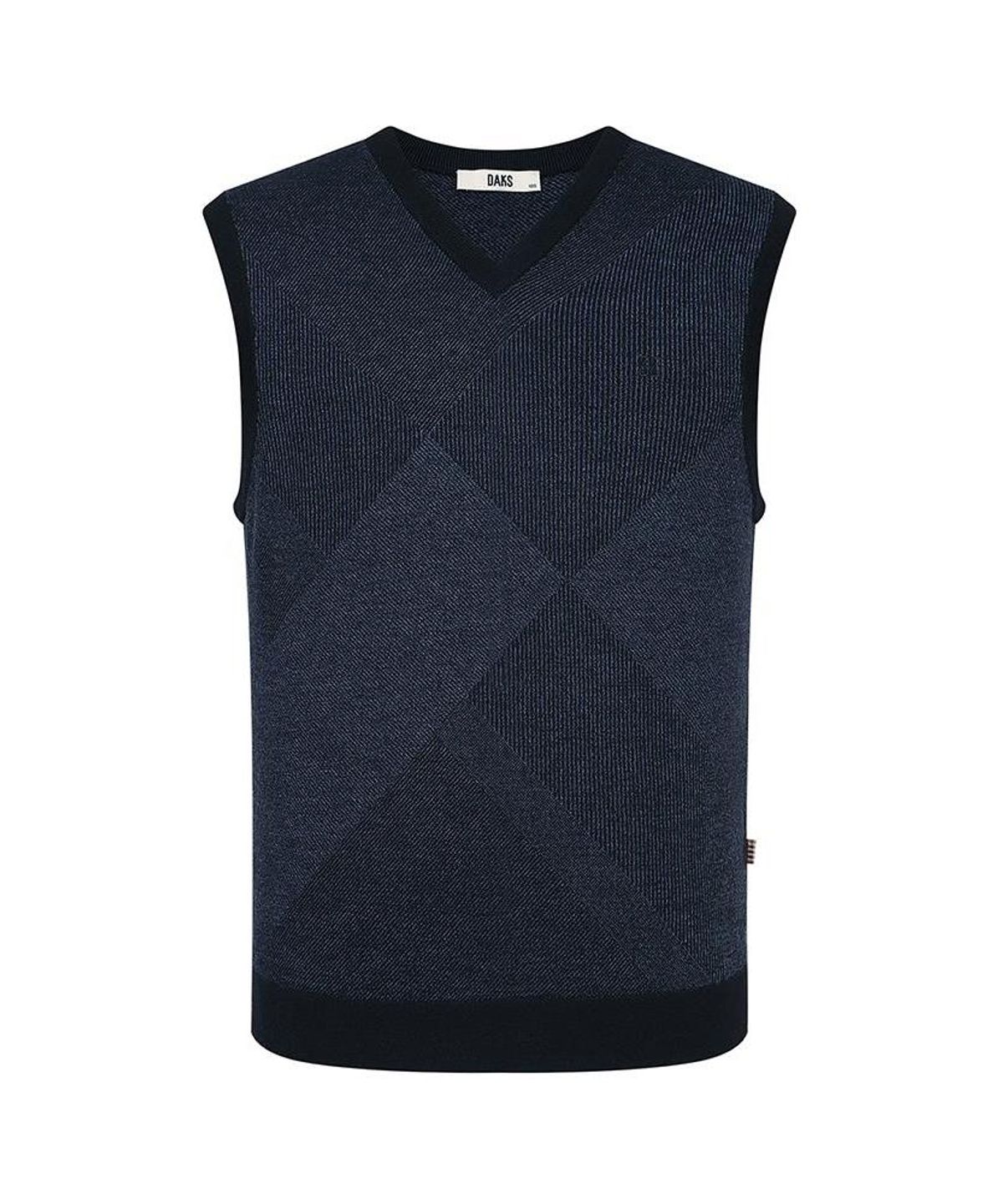 닥스셔츠(DAKS SHIRTS) 울100 베스트 레귤러핏 네이비_DLW3SWVE402N1