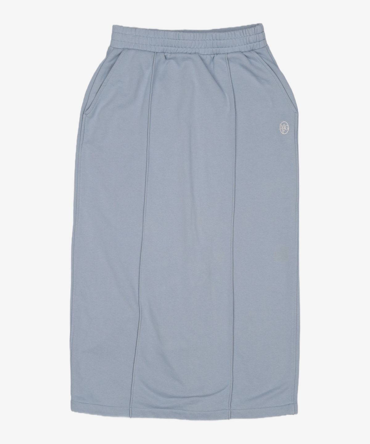 마리떼 프랑소와 저버(MARITHÉ + FRANҪOIS GIRBAUD) W CIRCLE LOGO SWEAT SKIRT ash blue S