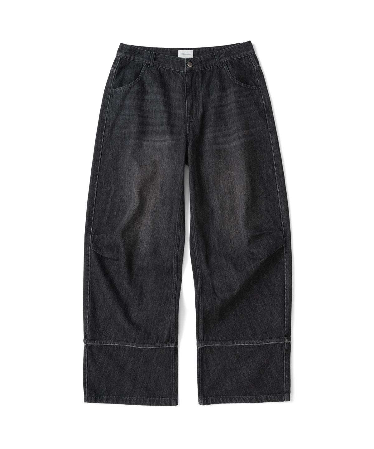 더콜디스트모먼트(THECOLDESTMOMENT) TCM stitch denim pants (black)