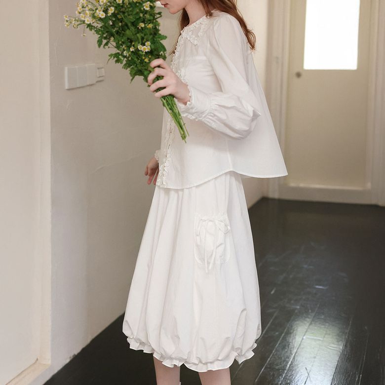 Cest_Cotton pocket balloon skirt