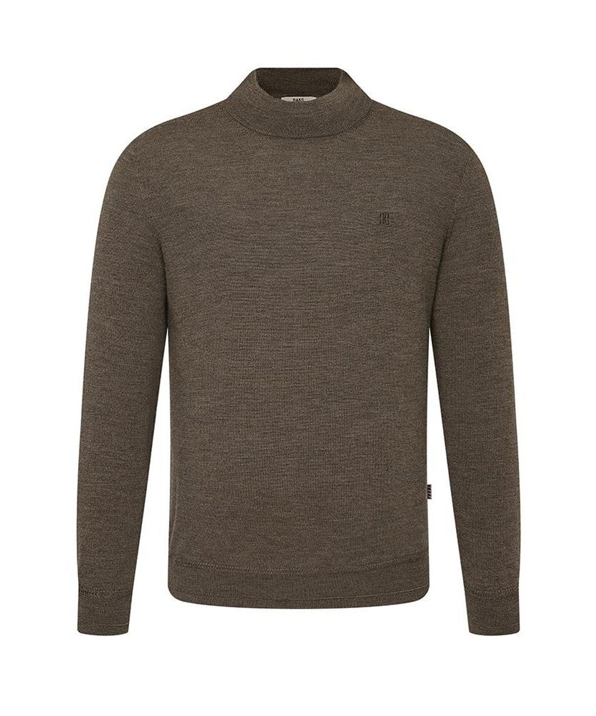 닥스셔츠(DAKS SHIRTS) 울100 워셔블 하프 터틀넥니트 레귤러핏 브라운_DMW1SWTN150W1
