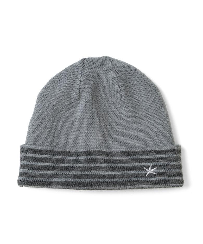 TCM reversible stripe beanie (grey)