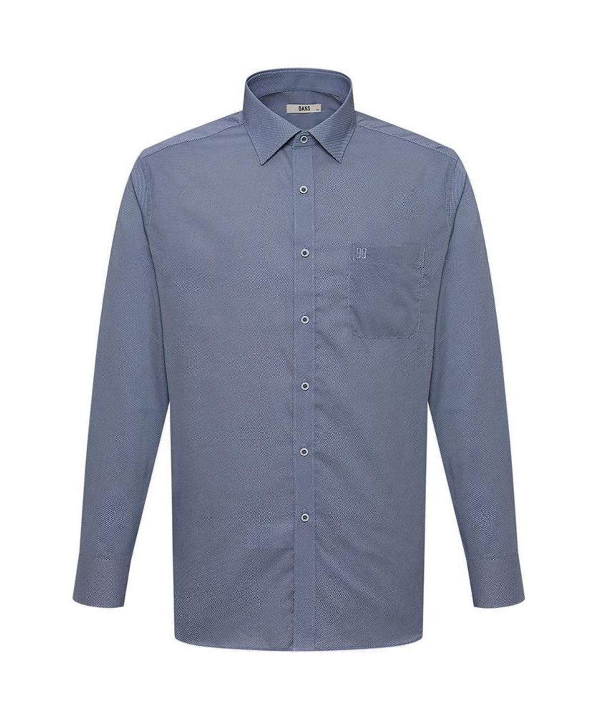 닥스셔츠(DAKS SHIRTS) 면혼방 솔리드 셔츠 레귤러핏 블루_DLA2SHDL427B1