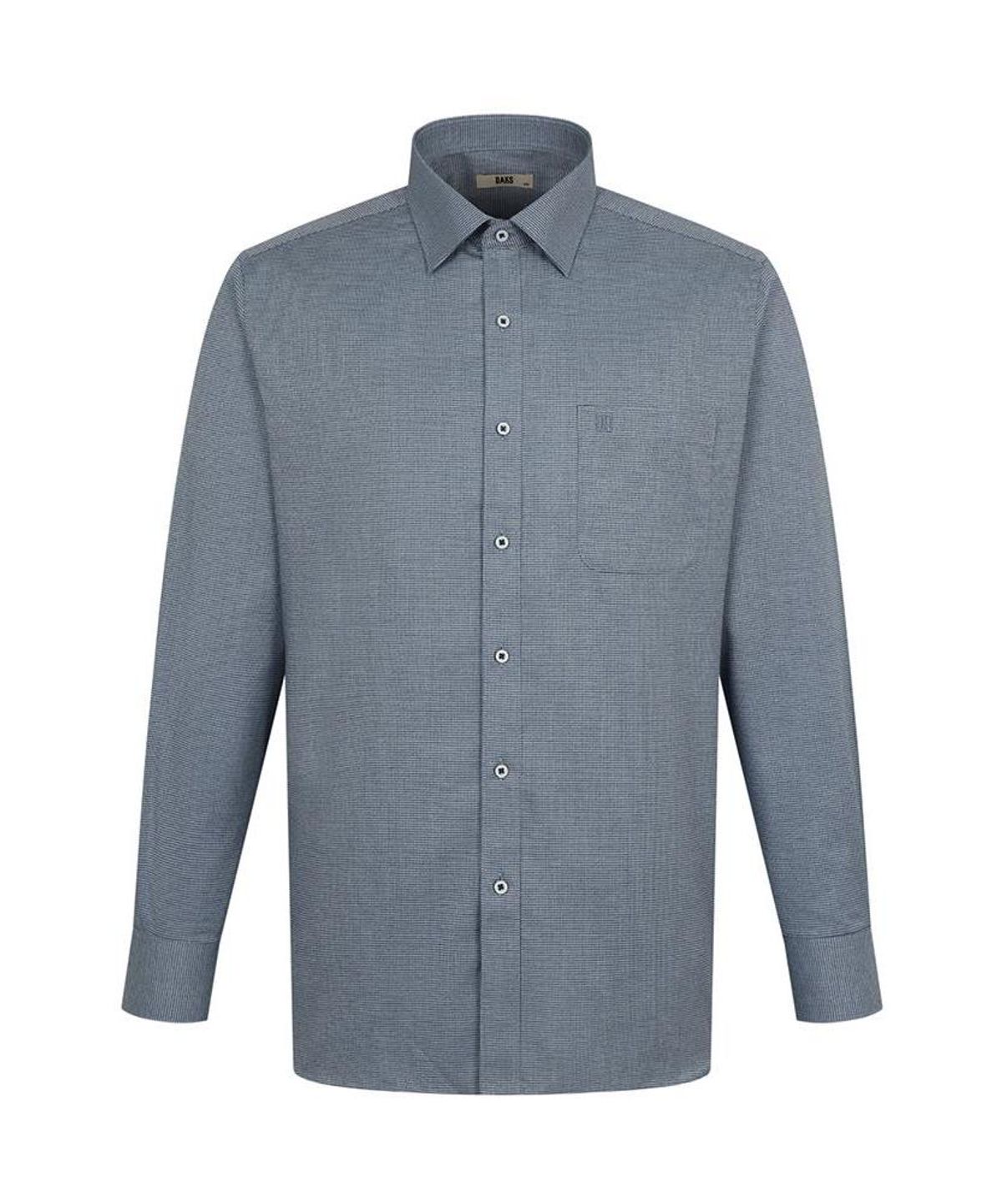 닥스셔츠(DAKS SHIRTS) 면100 솔리드 셔츠 레귤러핏 블루_DLA2SHDL425B1