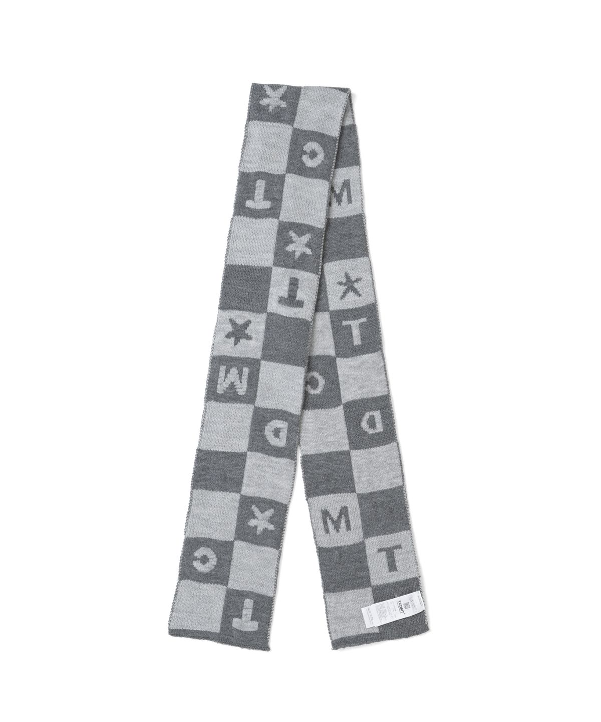 더콜디스트모먼트(THE COLDEST MOMENT) TCM tcdmt checker board muffler (melange grey)