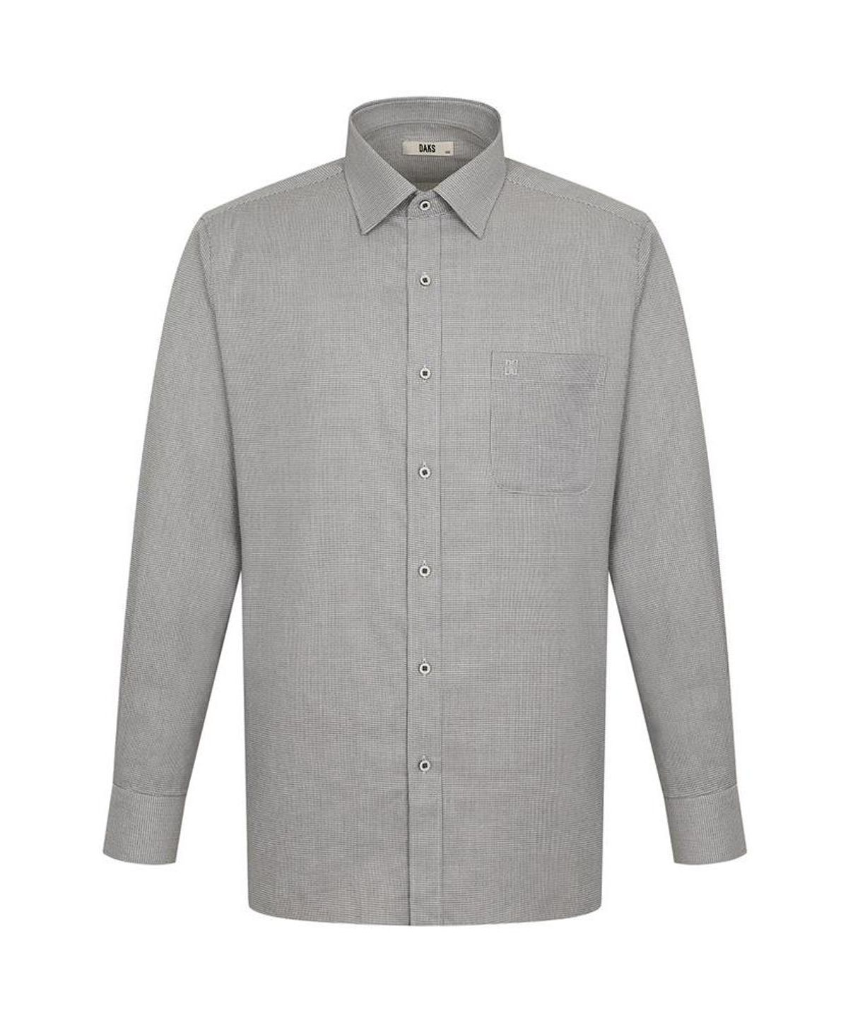 닥스셔츠(DAKS SHIRTS) 면100 솔리드 셔츠 레귤러핏 그레이_DLA2SHDL425G1