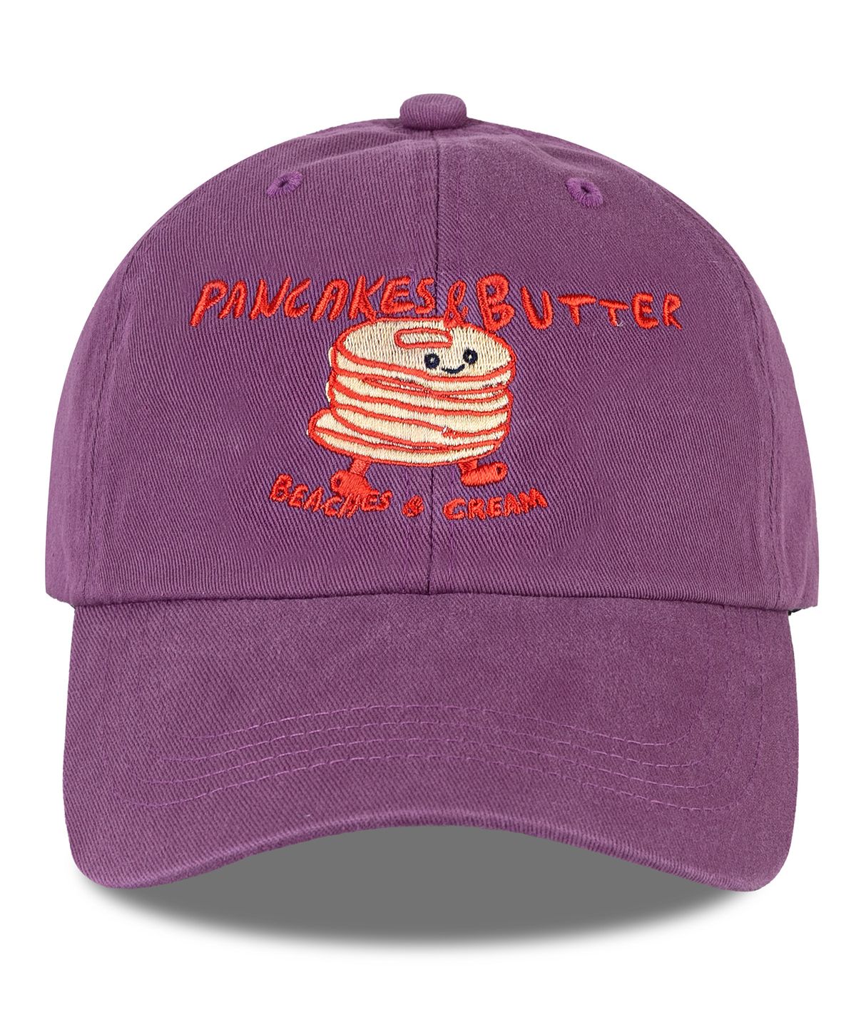비치스앤 크림 키즈(BEACHESAND CREAM KIDS) 팬케익 버터 워싱 볼캡-퍼플(Pancakes Butter Washing Ball cap)